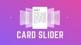 Animation Card Slider in HTML CSS & JavaScript | Owl Carousel