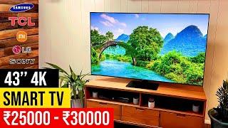 Top 5 Best 4K Smart TV under Rs30000 in 2024  Best 43" 4k Android Smart TV in India For 2024 