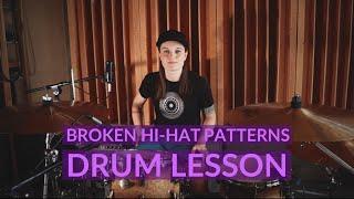 Broken Hi-Hat Patterns - Drum Lesson (RUS SUBS)