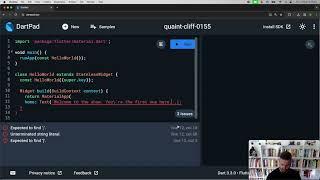 Build Your First Flutter App With DartPad!