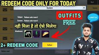 Pubg Mobile Lite Redeem Code Only For Today Get Outfits And More Rewards !! Pubg Lite Redeem Code