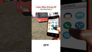 Bus Cheat Code Indian Bikes Driving 3D New Update  #shorts