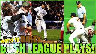 Top 10 BUSH LEAGUE & DIRTY Plays In MLB HISTORY (Film Era)