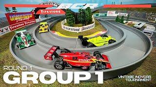 INDYCAR RACE | Vintage Indy Tournament Diecast Car Racing | Round 1 Group 1