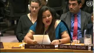 Powerful message by the UNSC's Envoy on Youth to the Security Council