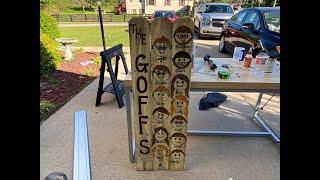 DIY Family Porch Sign