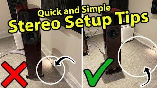Stereo Setup Tips and Tricks! Improving your sound for FREE!