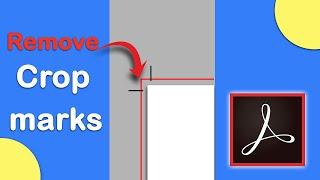 How to remove crop marks from pdf in Adobe Acrobat Pro DC