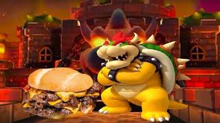 bowser eats MrBeast burger