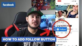 How to Add Follow Button on Facebook Profile 2023