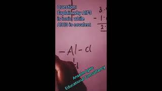 Why AlF3 is ionic while AlCl3 is covalent!