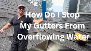 How to Prevent Gutter Overflow with Gutter Guards/Covers | Quick and Easy Trick