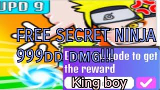 ENTER SECRET CODES TO GET FREE SECRET NINJA!!! Roblox anime clicker fight #roblox