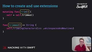 How to create and use extensions – Swift for Complete Beginners