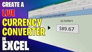 Create A Live Currency Converter In Excel