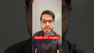 How to verify GST number online #shorts #youtubeshorts