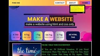 How to Build Website in HTML || Make a website using html and CSS