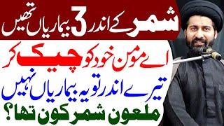 Maloon Shimr Ibn Zil Jawshan Ke Andar 3 Buri Sifat Thi..!! | Maulana Syed Arif Hussain Kazmi