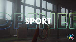 Dynamic Sport Opener DaVinci Resolve Template