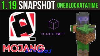 Minecraft 1.19 Snapshot 22W13oneblockatatime - Inventory Fixed Forever!