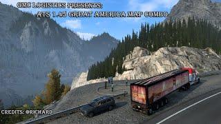 GMC Logistics - ATS 1.45 Great America Combo - CONVOY & SINGLE PLAYER 09.10.2022