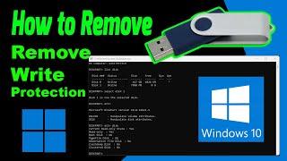How to remove the Write Protection from the USB | Read only flash Drive | Using Command Prompt
