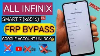 All Infinix Smart 7 HD (x6516) FRP Bypass  || Google Account Unlock || New Method 2024