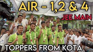 JEE Main Result Celebration | Toppers From Kota | AIR - 1, 2 & 4 from #Allen | 100%ile Tips 