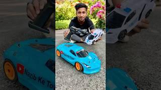 Rc Mini police car vs Rc big racing car testing