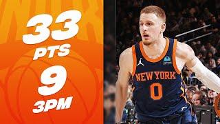 Donte DiVincenzo COULDN'T MISS AT MSG! - 33 PTS (9 Threes) | January 30, 2024