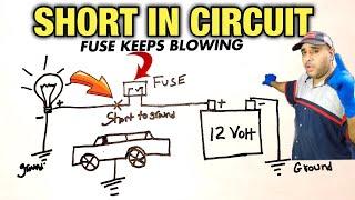 Fuse Keeps BLOWING? Short circuit / Short to ground Explained