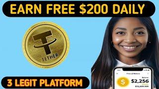 No Investment : how I earned $200 for free/ free usdt without investment/make money online