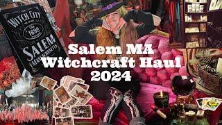 Salem MA Witchcraft Haul 2024! Herbs, crystals, candles and stores!