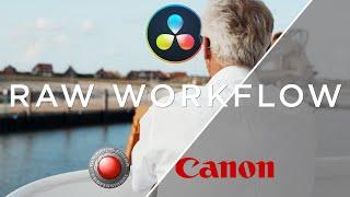 RAW WORKFLOW in DAVINCI RESOLVE | REDCODE RAW & Canon Cinema Raw Light