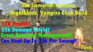 ESO Builds: The Immortal Vampire / Nightblade Vampire Tank Build