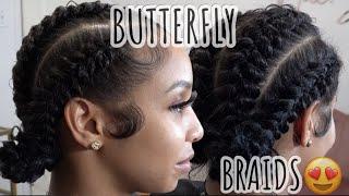 How To: 4 Butterfly Braids Tutorial | Butterfly Design On Hair