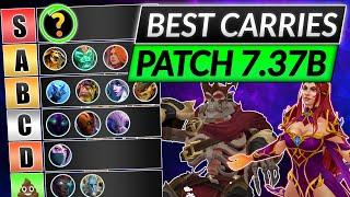 NEW CARRY TIER LIST Patch 7.37B - Best Position 1 Heroes RANKED - Dota Meta 2 Guide