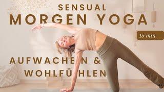 Sensual Morgen Yoga | Aufwachen, Verbinden & Wohlfühlen | 15min. | Somatisches üben