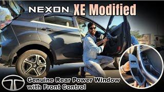 NEXON XE BASE MODEL UPGRADED WITH TATA GENUINE REAR POWER WINDOW WITH FRONT CONTROL ....!!