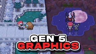 THIS IS AMAZING! POKEMON PLATINUM but GEN 5 GRAPHICS! - Best Pokémon Rom Hacks 2023