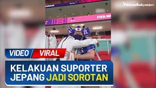 Viral Kelakuan Suporter Jepang Dalam Piala Dunia Qatar Habis Nonton Bukannya Pulang Malah Bawa Ini
