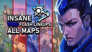 INSANE YORU Flash LINEUPS for ALL MAPS - VALORANT YORU GAMEPLAY