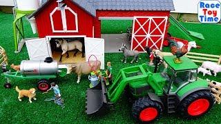 Schleich Farm World Playset Collection and Fun Farm Animals Toys For Kids