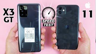 Poco X3 GT vs iPhone 11 Speed Test & Rendering Test