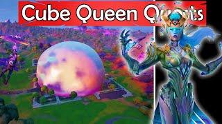 ALL Cube Queen Quests *SECRET Skin* Guide | Fortnite