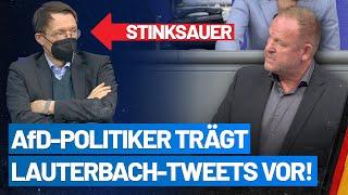 Kay-Uwe Ziegler trägt Tweets von Karl Lauterbach im Bundestag vor! - AfD-Fraktion im Bundestag