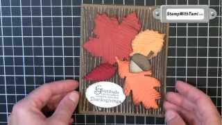 Autumn Accents Leaves Card WOW