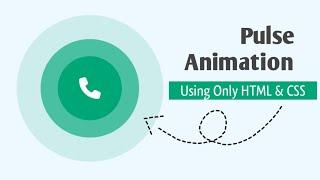 How to Create Pulse Animation Using Only Html & CSS | CSS Hindi Tutorial