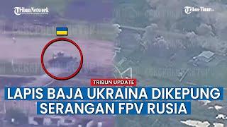 Tank Ukraina Jadi Bulan-bulanan Drone FPV Rusia di Wilayah Volchansk