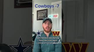 Cowboys -7 vs Commanders